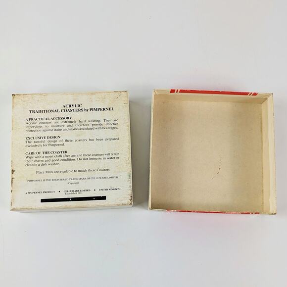 Pimpernel Vintage Drink Coasters Acrylic Classic Cars Made in England Six Cork - Picture 8 of 12